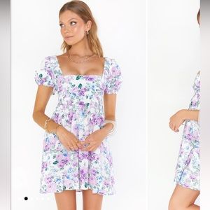 Smitten Babydoll Dress in Floral